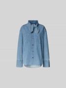 Closed Hemdbluse mit Knopfleiste in Hellblau, Größe S