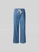 Juvia Stoffhose in Denim-Optik in Jeansblau, Größe L