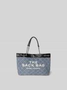 Marc Jacobs Shopper mit Logo-Print in Jeansblau, Größe 1