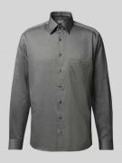 ETERNA Modern Fit Business-Hemd mit Kentkragen in Black, Größe 45