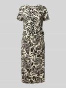 s.Oliver RED LABEL Tailliertes Jersey-Kleid aus Baumwoll-Mix in BLACK,...