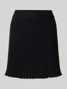 Pieces Mini-Strickrock aus Baumwoll-Mix Modell 'JOYLYNN' in Black, Grö...