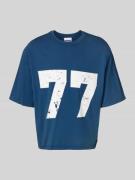 REVIEW T-Shirt mit Rundhalsausschnitt in Dunkelblau, Größe L