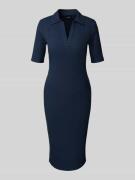 Lauren Ralph Lauren Knielanges Kleid in Ripp-Optik Modell 'Vazarel' in...