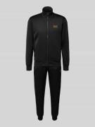 EA7 Emporio Armani Trainingsanzug mit Label-Print in Black, Größe M