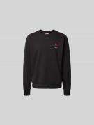 Kenzo Sweatshirt mit Logo-Stitching in Black, Größe L