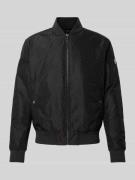 JOOP! Collection Regular Fit Sweatjacke mit Allover-Motiv-Print in Bla...