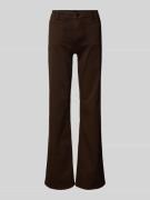 Cambio Flared Cut Hose mit Paspeltaschen Modell 'TESS' in Dunkelbraun,...