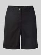 Tom Tailor Regular Fit Bermudas aus Baumwoll-Mix in Black, Größe 34