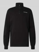 G-Star Raw Sweatshirt mit Troyer-Kragen in Black, Größe L