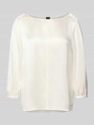 Marc Cain Blusenshirt aus reiner Seide in Offwhite, Größe 34