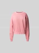 Closed Sweatshirt mit Logo-Print in Pink, Größe L