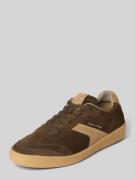 Marc O'Polo Low Top Sneaker aus Rindsvelours in Oliv, Größe 41