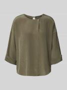 Luisa Cerano Blusenshirt mit 3/4-Ärmel in Khaki, Größe 34