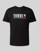Tommy Jeans Regular Fit T-Shirt aus reiner Baumwolle in Black, Größe L