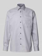 ETERNA Modern Fit Business-Hemd mit Kentkragen in Silber, Größe 44