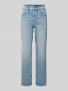 Calvin Klein Jeans Straight Fit High Waist Jeans mit Label-Detail in H...