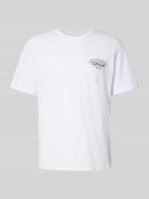 Jack & Jones T-Shirt mit Label-Print Modell 'MAKOTO' in Weiss, Größe L
