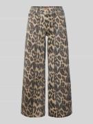 Buena Vista Hose in verkürzter Passform Modell 'Italy Palazzo' in Beig...