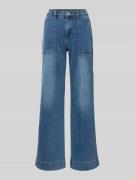 Buena Vista Jeans mit weitem Bein im Used-Look in Blau, Größe XL