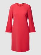 Luisa Cerano Knielanges Kleid mit Rundhalsausschnitt in Rot, Größe 38