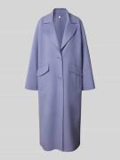 Marc Cain Wide Fit Wollmantel mit 2-Knopfleiste in Lavender, Größe 34