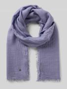 Marc Cain Schal mit Woll-Anteil und Fransen in Lavender, Größe 1
