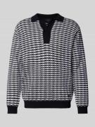 Emporio Armani Regular Fit Wollpullover aus Schurwolle mit Umlegekrage...