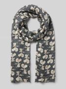 Codello Schal aus Viskose im Allover-Look in Mittelgrau, Größe 1