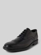 Geox Derby aus Leder Modell 'DUBLIN' in Black, Größe 40