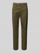 Tommy Hilfiger Slim Fit Chino aus Baumwoll-Mix in Oliv, Größe 31/32
