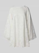 Gina Tricot Minikleid mit rückseitiger Schnürung in Ecru, Größe 38