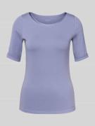 Marc Cain T-Shirt mit Rundhalsausschnitt in Lavender, Größe 40