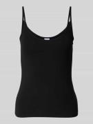 Gina Tricot Trägertop mit Rundhalsausschnitt in Black, Größe L