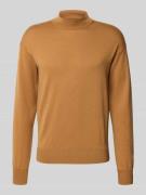 Scotch & Soda Strickpullover mit gerippten Abschlüssen in Camel, Größe...