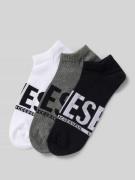 Diesel Sneakersocken mit Label-Detail im 3er-Pack in Weiss, Größe 39-4...