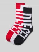 Diesel Socken mit Label-Detail im 3er-Pack in Rot, Größe 39-42