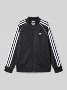 adidas Originals Regular Fit Sweatjacke mit Logo-Stitching Modell 'Tra...