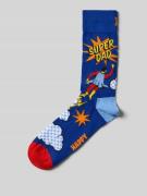 Happy Socks Socken mit Motiv-Stitching Modell 'FLYING SUPER DAD' in Ro...