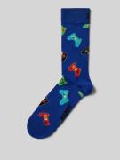 Happy Socks Socken mit Motiv-Stitching Modell 'CONTROLLER' in Royal, G...