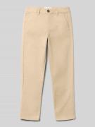 Mango Regular Fit Stoffhose mit Paspeltaschen 'Piccolo' in Sand, Größe...