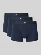Emporio Armani Trunks mit elastischem Bund im 3er-Pack in Dunkelblau, ...