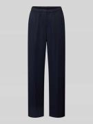 Gant Straight Fit Stoffhose aus reiner Viskose mit Bügelfalten in Mari...