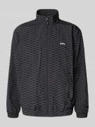 BLKVIS Trainingsjacke mit Label-Stitching in Black, Größe L