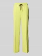 Marc Cain Straight Fit Hose mit Tunnelzug in Neon Gelb, Größe 34