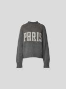 Anine Bing Pullover mit Kaschmir-Anteil in Mittelgrau Melange, Größe S