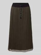 Marc Cain Midirock mit elastischem Bund und Tunnelzug in Khaki, Größe ...
