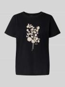 Tom Tailor Regular Fit T-Shirt aus reiner Baumwolle in Black, Größe L