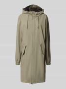 RAINS Parka mit Pattentaschen Modell 'Fishtail' in Schilf, Größe L