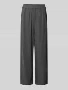 Jake*s Casual Wide Leg Hose aus Viskose-Leinen-Mix in Dunkelgrau, Größ...